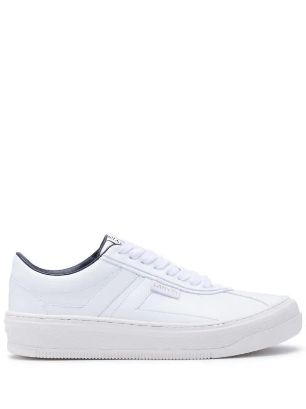 LANVIN ホワイトレザー スニーカー　24cm Lanvin レザースニーカー | ホワイト | FARFETCH JP