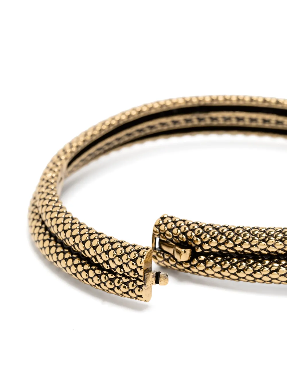 Shop Chloé The Snake Necklace In Gold