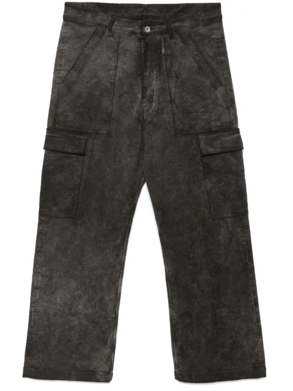 Rick Owens DRKSHDW ダメージ カーゴパンツ | ブラウン | FARFETCH JP