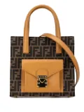 Fendi Pre-Owned 20th Century Zucca Canvas Front Pocket Tote satchel - Brown