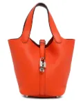 Hermès Pre-Owned 2017 Clemence Picotin Lock 18 handbag - Orange