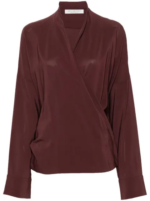 Philosophy Di Lorenzo Serafini wrap blouse