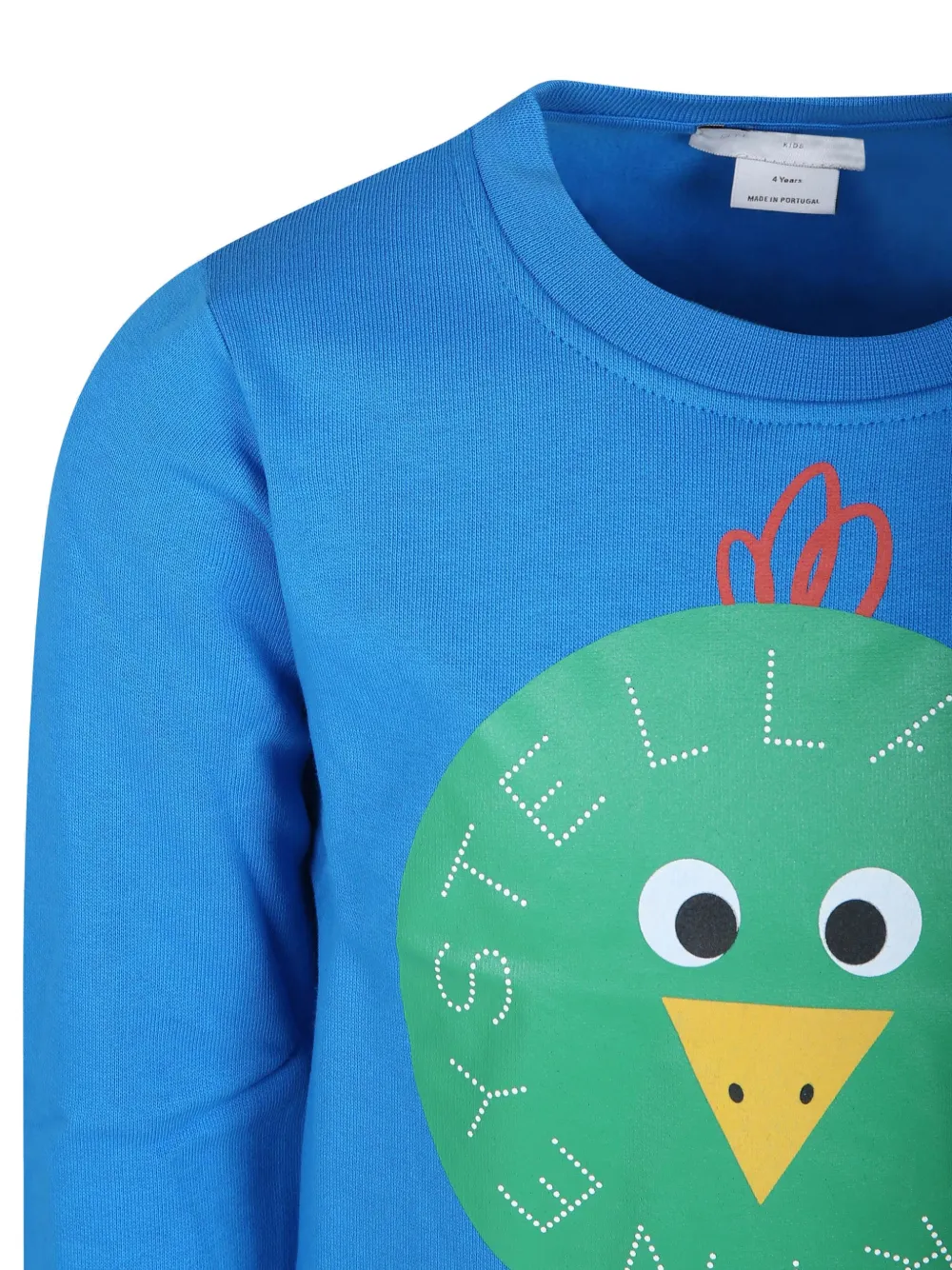 Stella McCartney Kids Sweater met logoprint van biologisch katoen Blauw