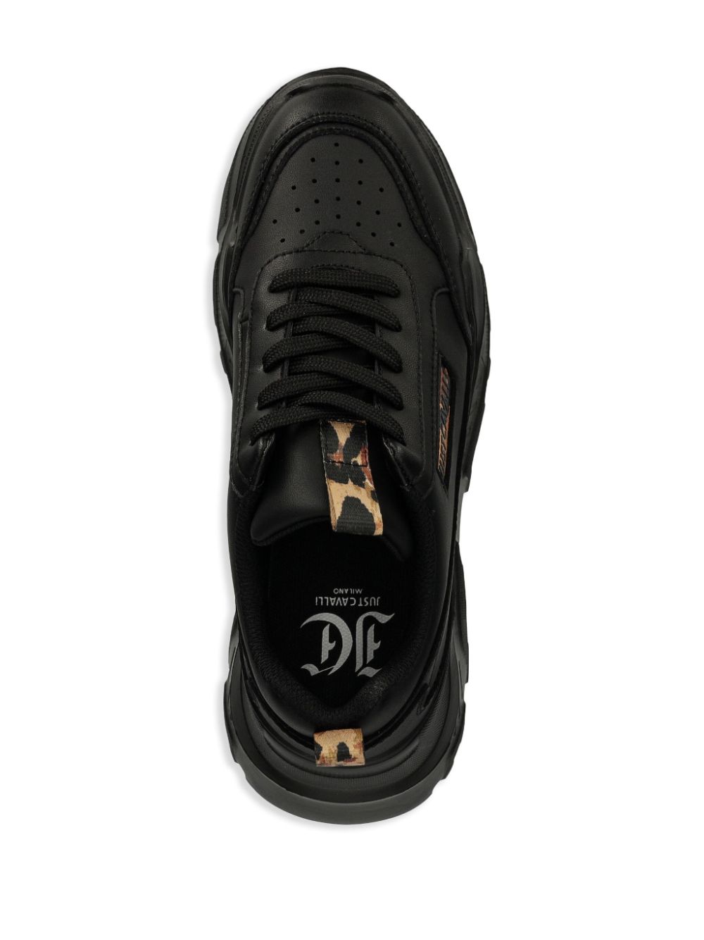 Just Cavalli logo-patch sneakers Black