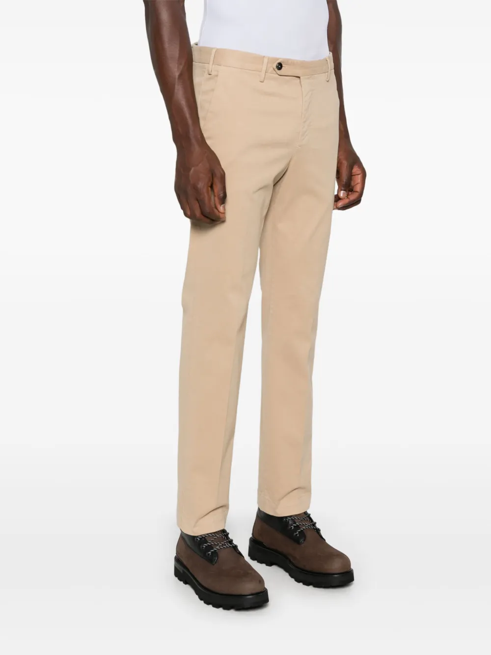 Pt Torino Master Chino Trousers In Neutrals