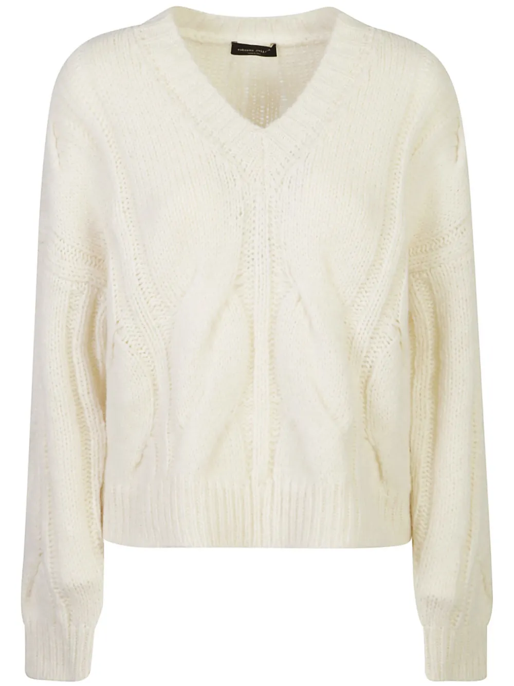Roberto Collina Grofgebreide trui Beige