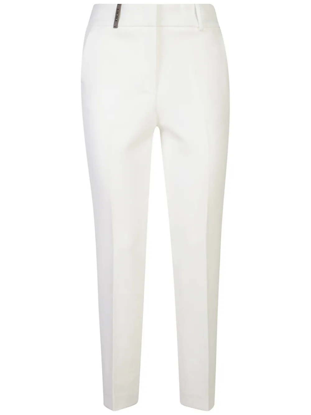 Peserico Broek met toelopende pijpen Wit