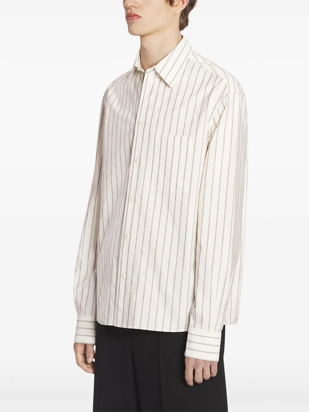 Lanvin Gestreept overhemd Beige