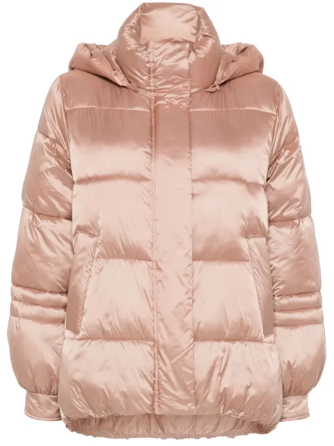 TWINSET striped jacquard puffer jacket