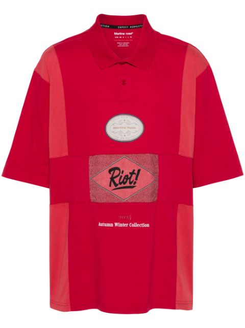 Martine Rose Poloshirt mit Einsätzen