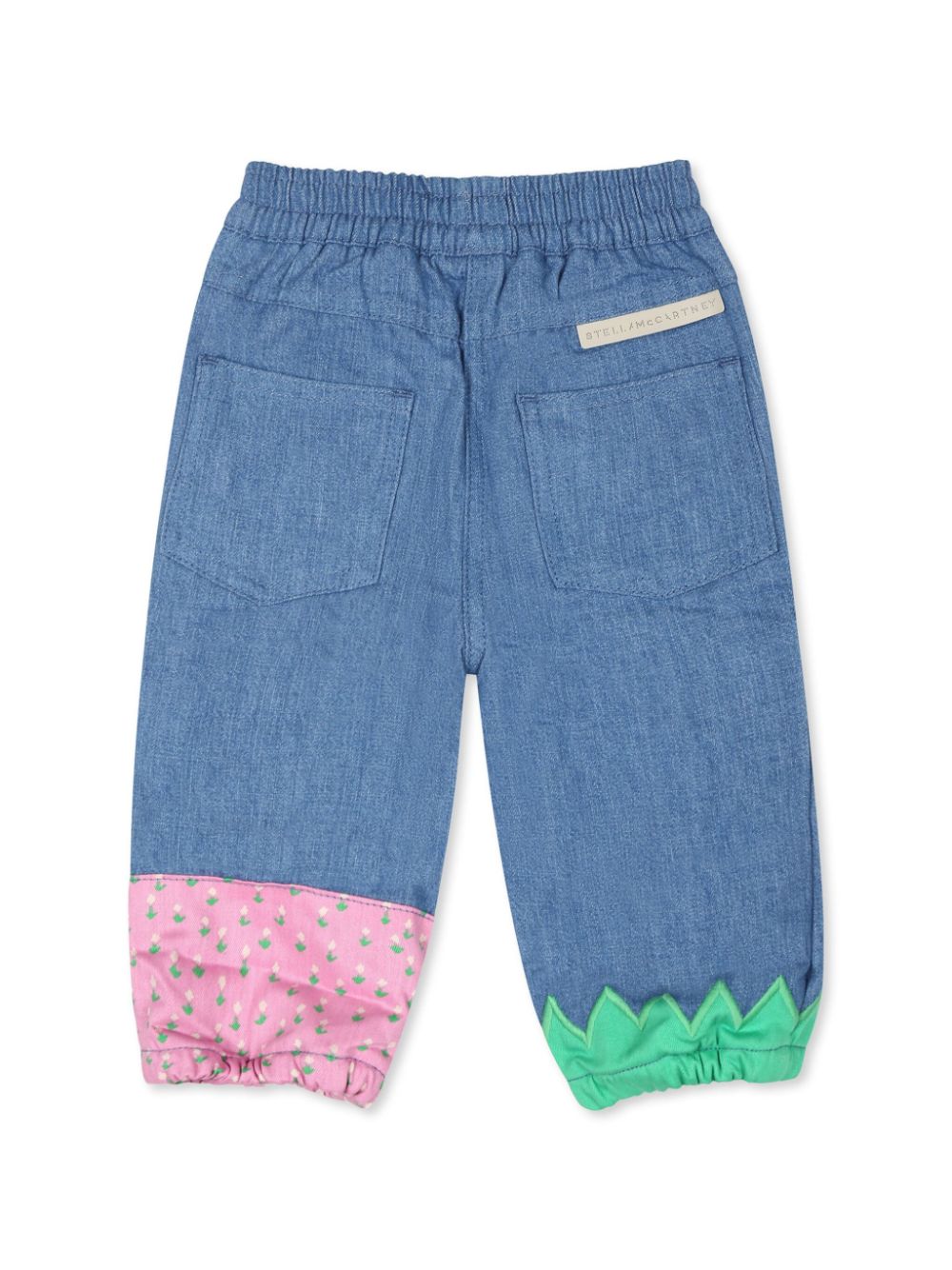 Stella McCartney Kids Farmyard-appliqué jeans - Blauw