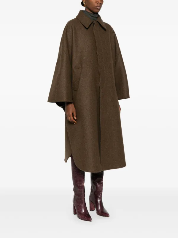 SAINT LAURENT ブラウン ケープコート サイズ38