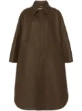 Saint Laurent wool cape - Brown