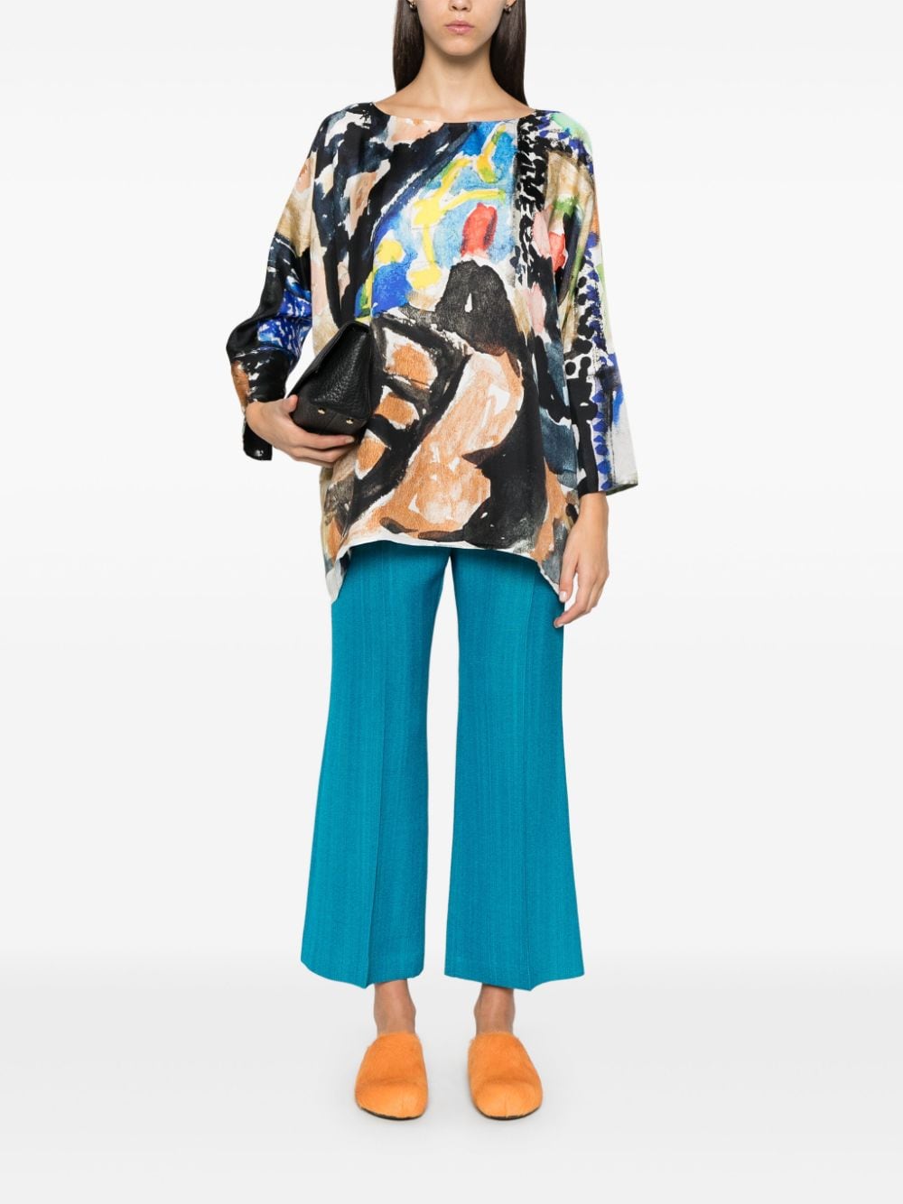 Daniela Gregis Shirt met abstracte print - Blauw