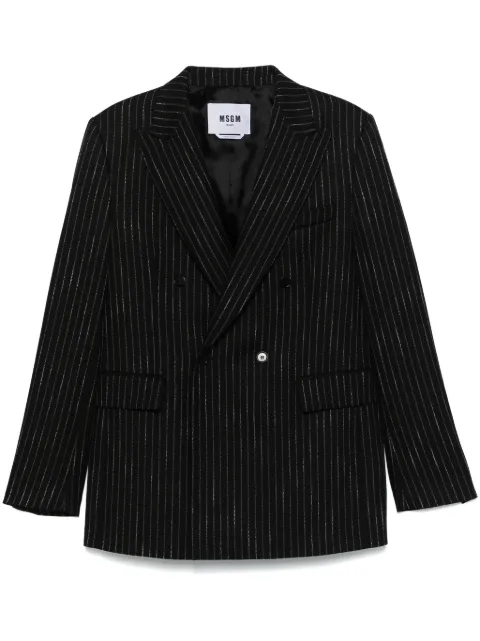MSGM Blazer risca de giz