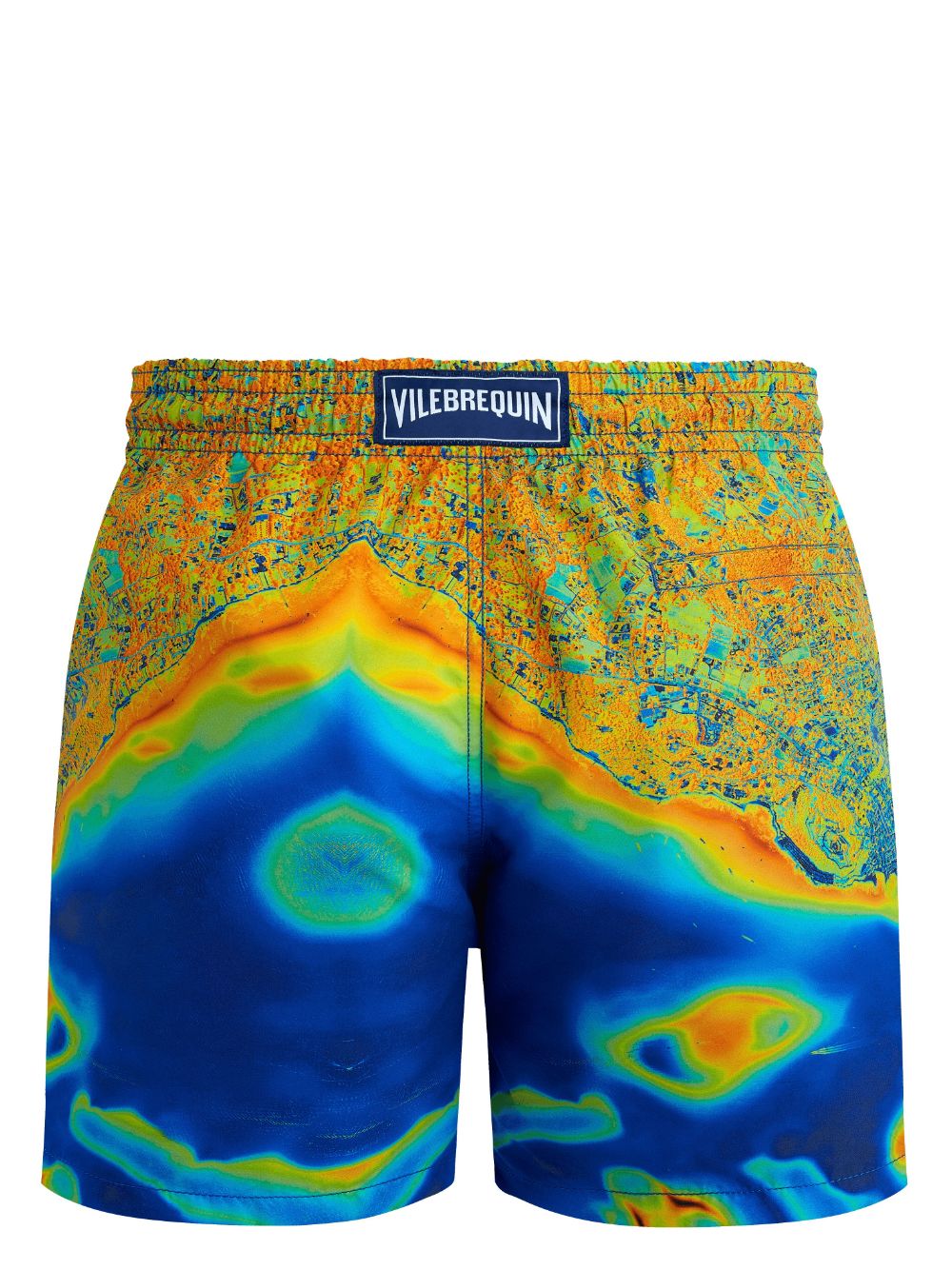 Vilebrequin Bathymetry Des Oceans-print swim shorts - Blauw