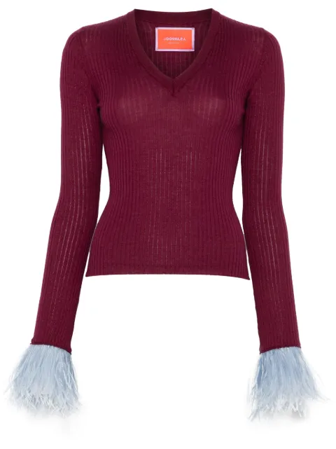 La DoubleJ ribbed jumper