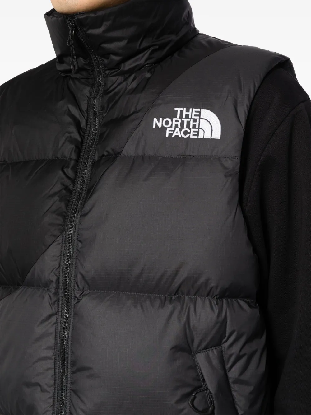 The North Face Gewatteerd jack met geborduurd logo Zwart