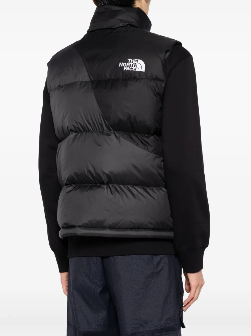 The North Face Gewatteerd jack met geborduurd logo Zwart