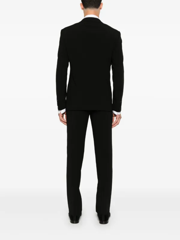 Giorgio Armani single-breasted Suit | Black | FARFETCH RO
