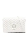 PINKO mini Love Click cross body bag - White