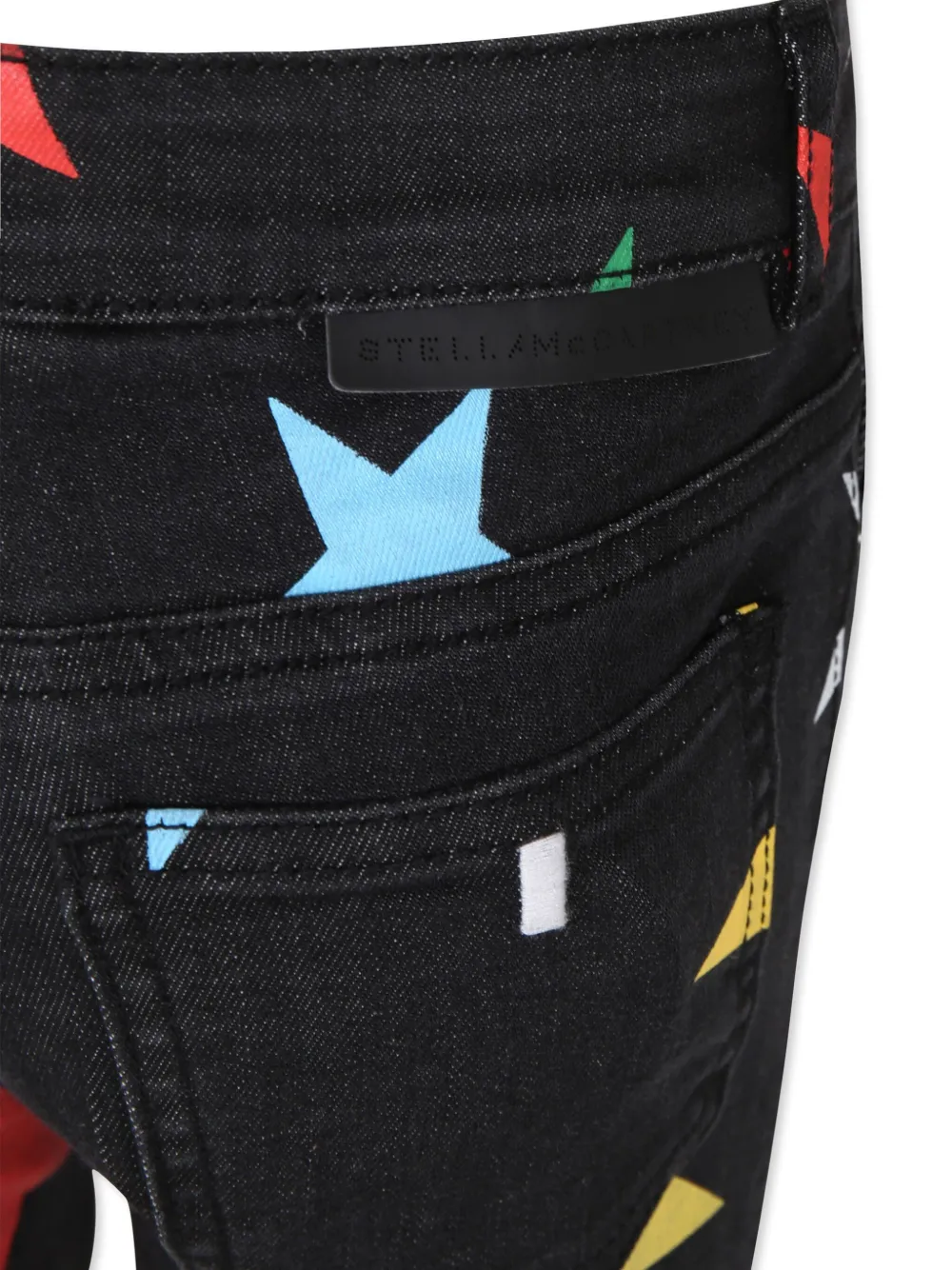 Stella McCartney Kids Jeans met sterrenprint Zwart