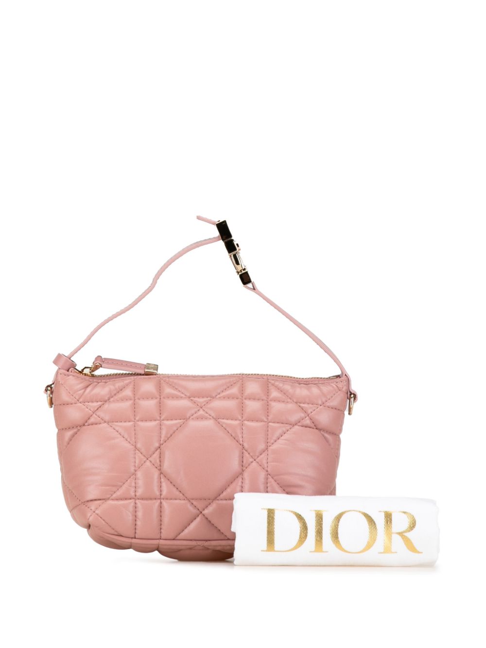 Christian Dior 2022 Small Calfskin Macrocannage DiorTravel Nomad pouch Women