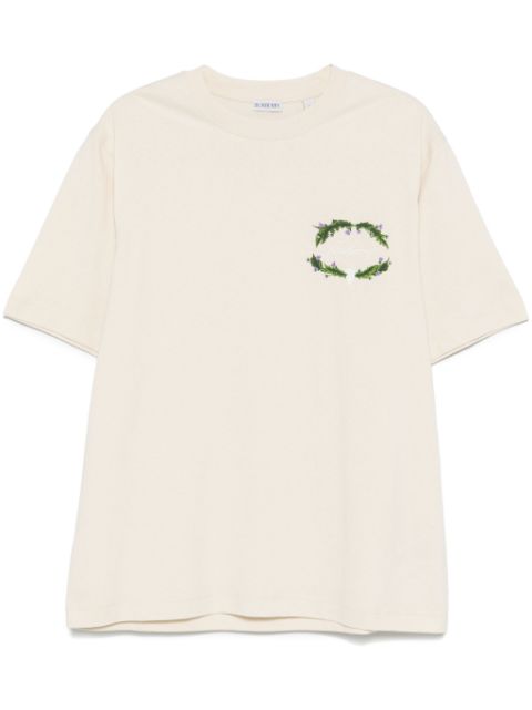 Burberry logo-embroidered T-shirt Men