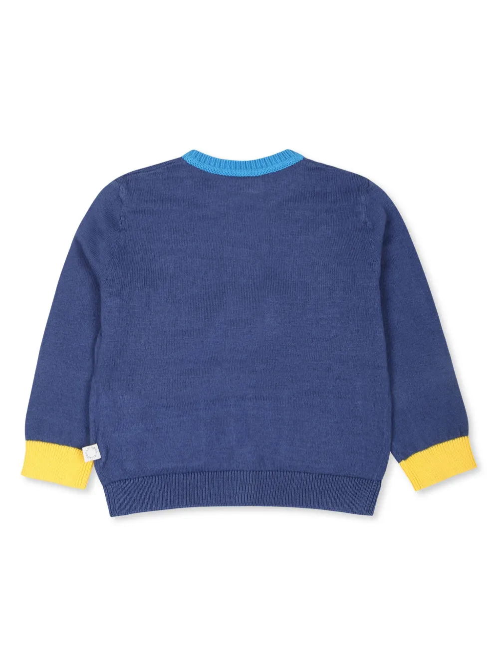 Stella McCartney Kids Vest met geribbelde afwerking Blauw