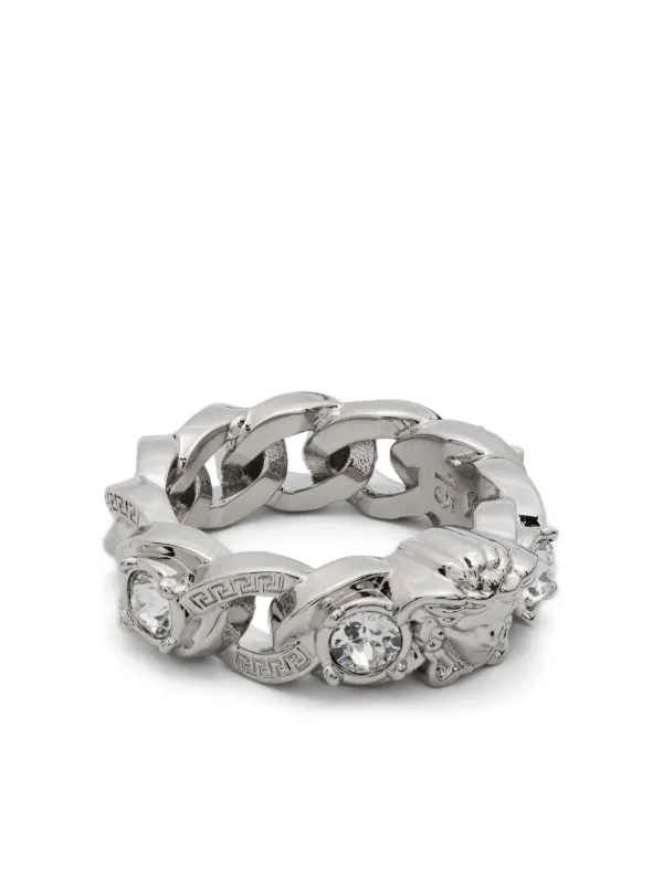 Versace medusa chain ring cheap