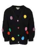 Stella McCartney Kids pompom-detail cardigan - Black