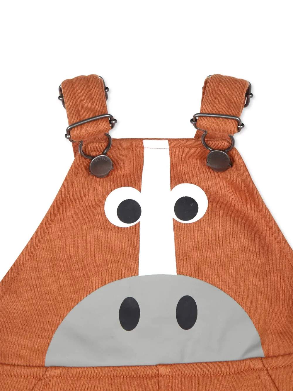 Stella McCartney Kids Tuinbroek met grafische print Bruin