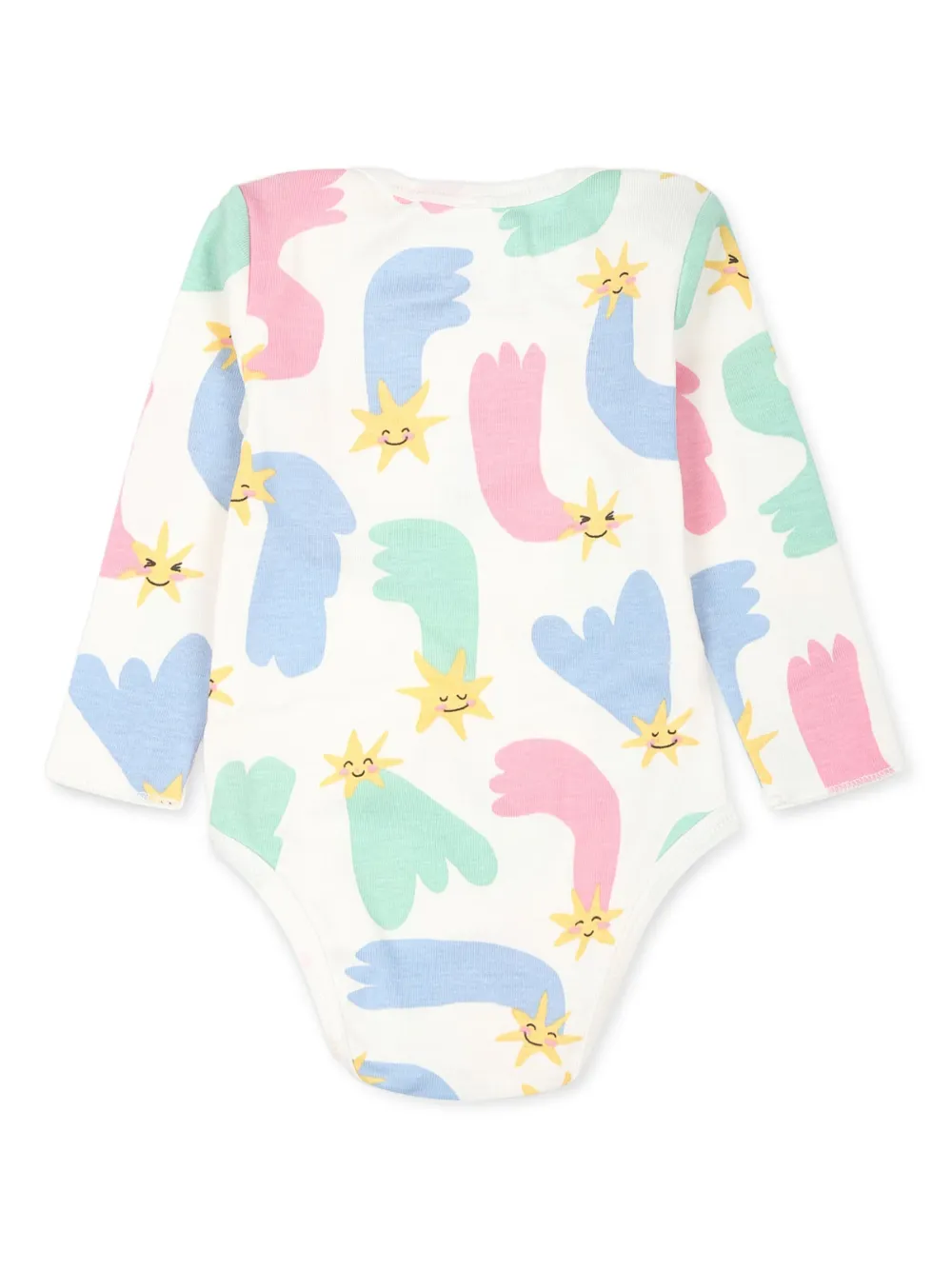 Stella McCartney Kids Romper met grafische print Wit