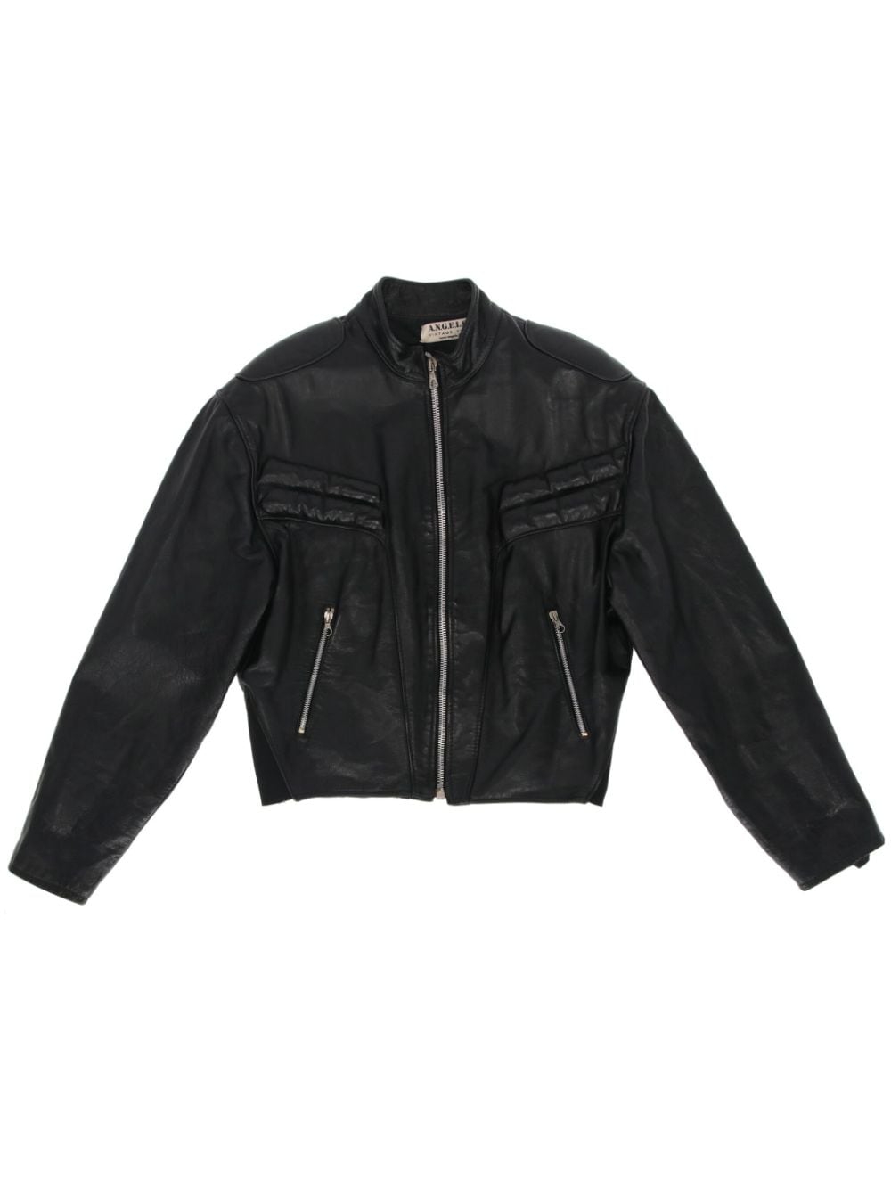 1990s pre-owned leather jacket