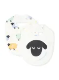 Stella McCartney Kids graphic-print bibs (set of two) - White