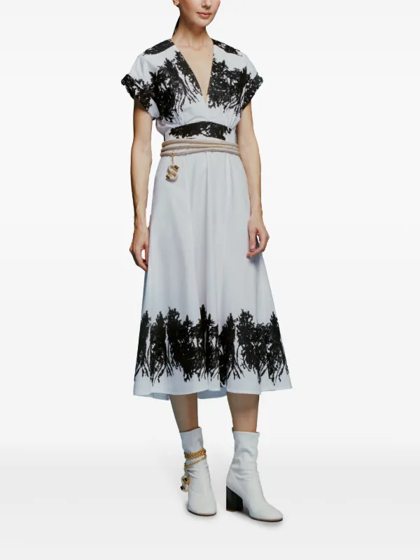 midi dress beginning boutique Morena Blue Midi Dress - US 2