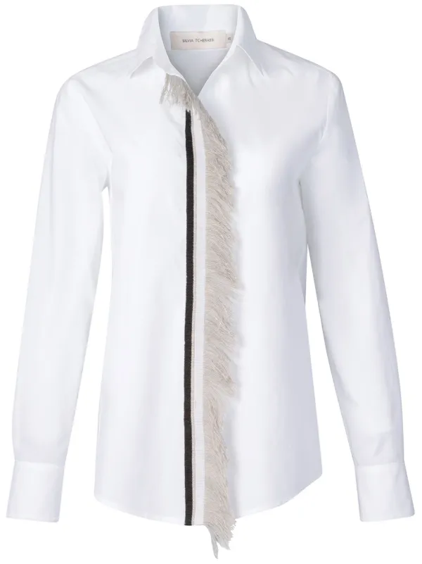 Silvia Tcherassi Blusa Naroa Blanco FARFETCH CO