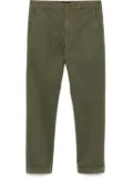 Fay slim-fit gabardine trousers - Green