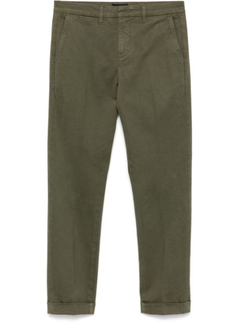 Fay slim-fit gabardine trousers