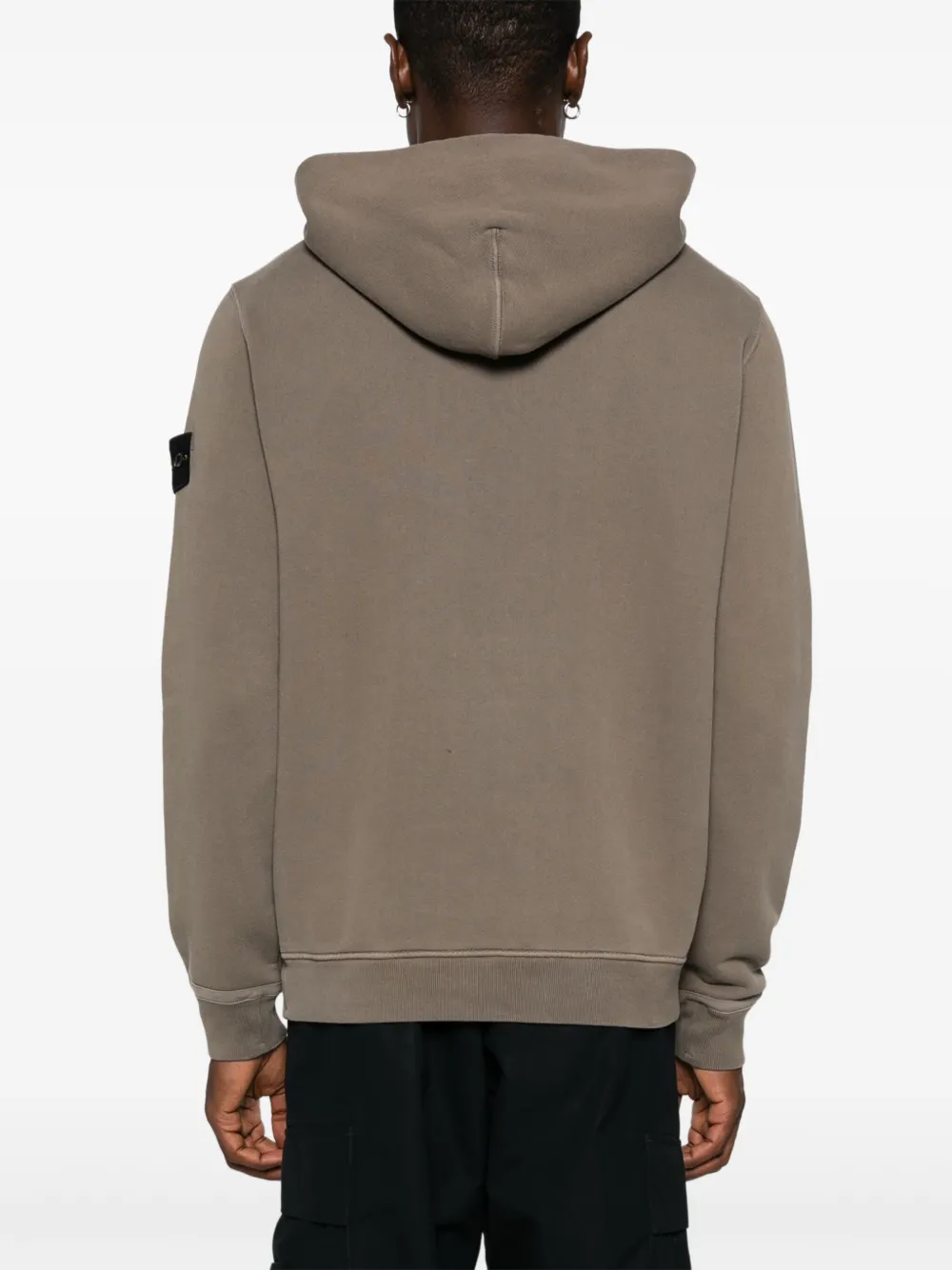 Stone Island Hoodie met Compass-logopatch Bruin