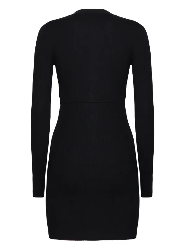 ribbed long sleeve bodycon dress Ribbed Mock Neck Long Sleeve Bodycon Midi Dress