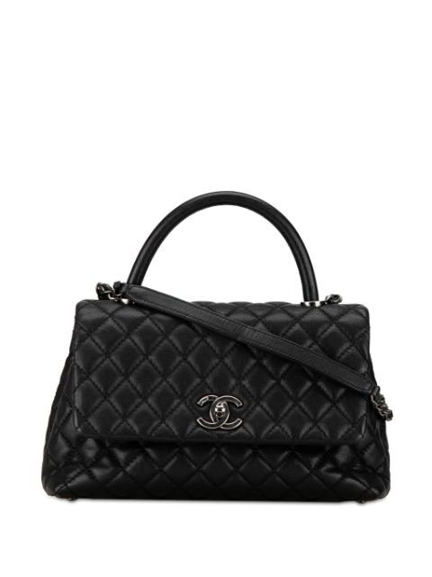 Affordable HOT SALE CHANEL 2015-2016 Small Caviar Coco Top Handle Bag satchel Women