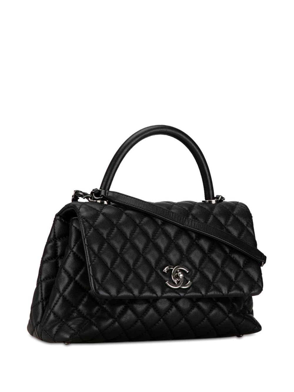 Affordable HOT SALE CHANEL 2015-2016 Small Caviar Coco Top Handle Bag satchel Women