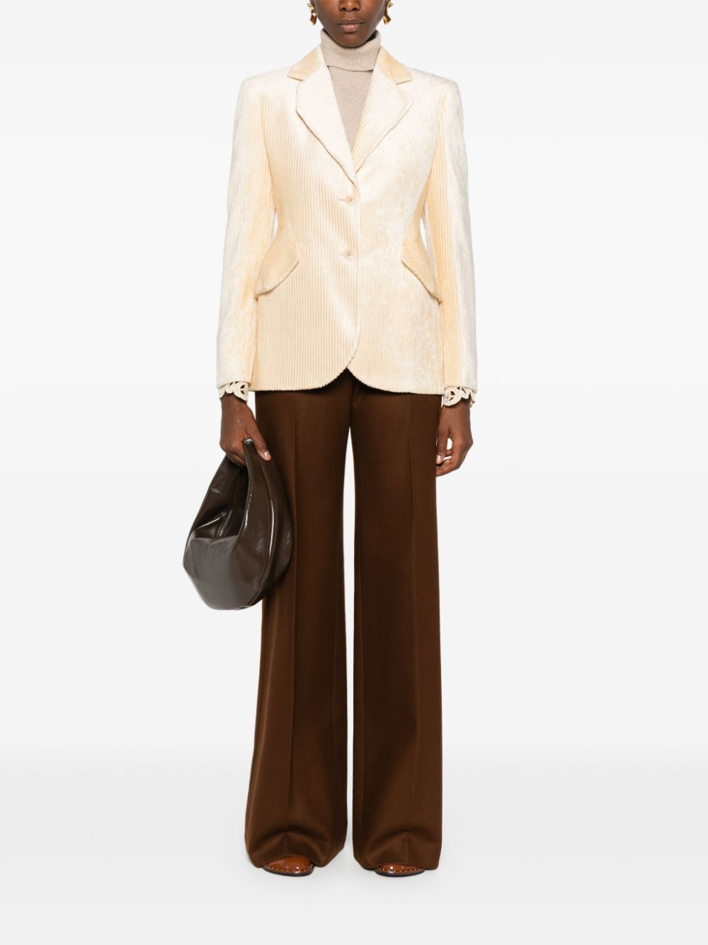 Ermanno Scervino corduroy blazer - Neutrals