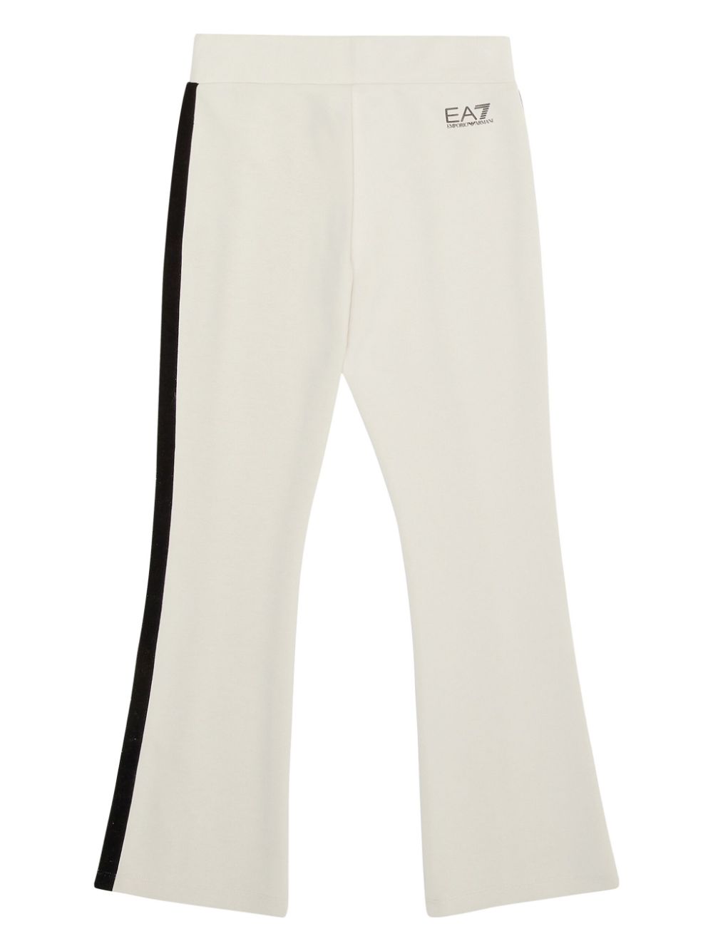 Emporio Armani Kids logo-print stretch-jersey trousers - Beige