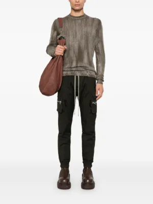 パンツ Rick Owens Saroual easy Pant Rick Owens 2021 SS Silk Blend Waist Ribbed Wide Easy Pants
