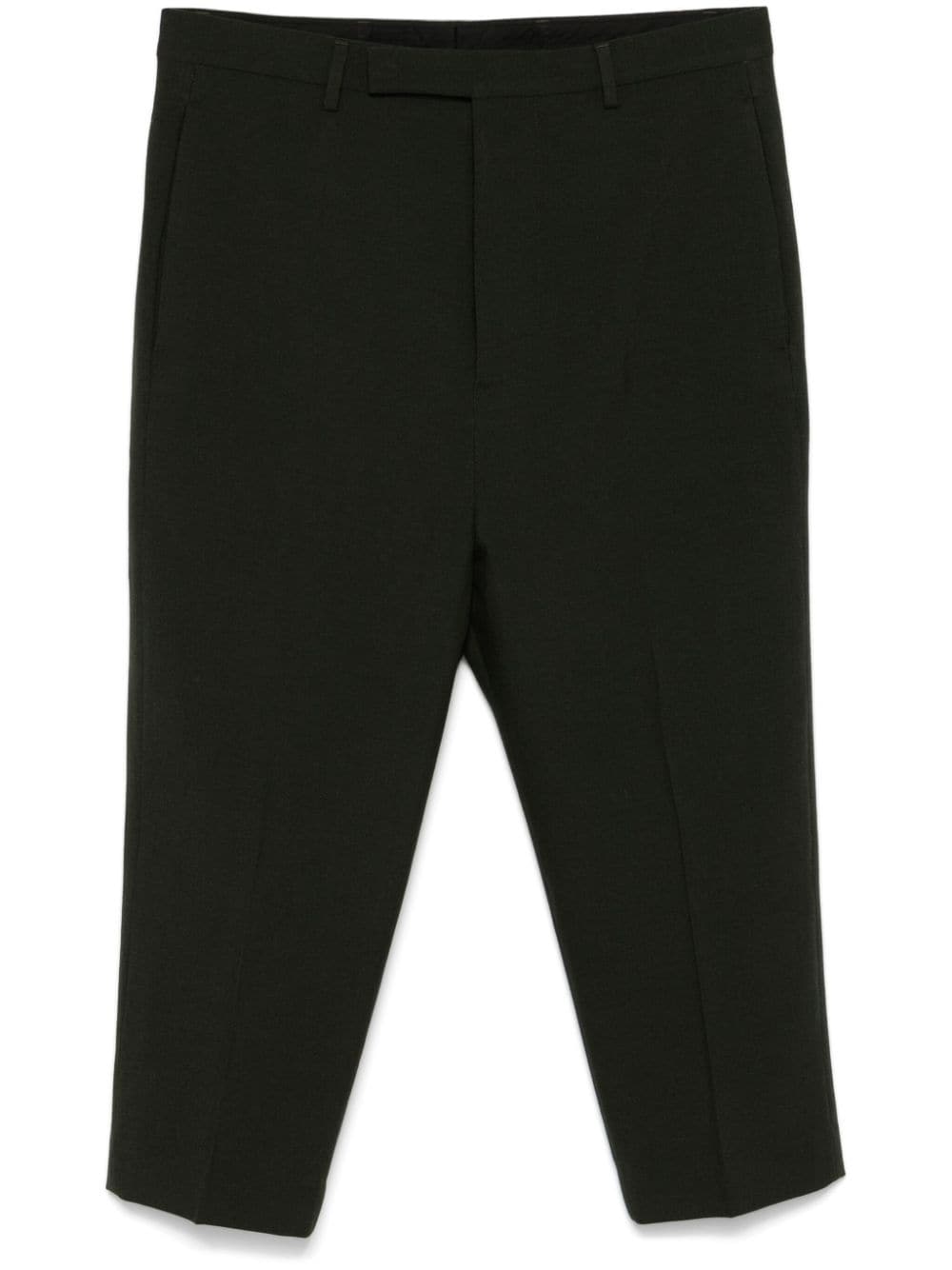 Shop Rick Owens Astaires Cropped Trousers In Green