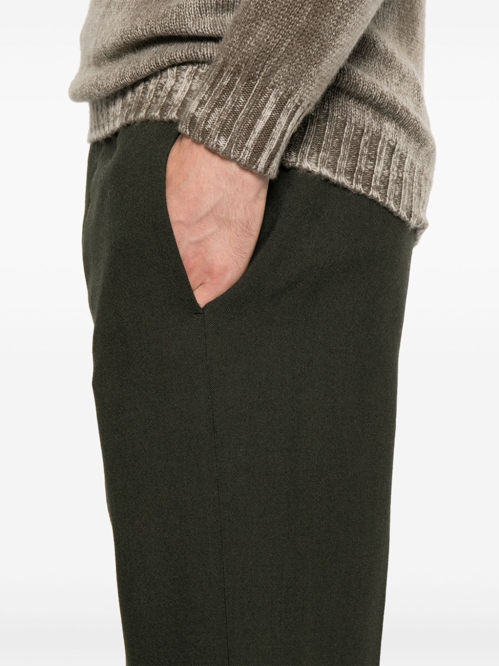 Shop Rick Owens Astaires Cropped Trousers In Green