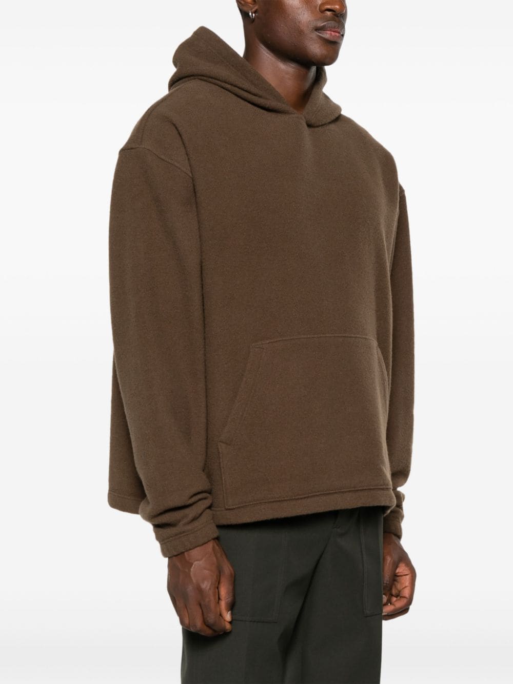 Shop Rier Fleece Hoodie In Castoro