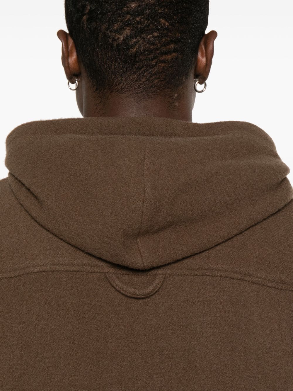 Shop Rier Fleece Hoodie In Castoro